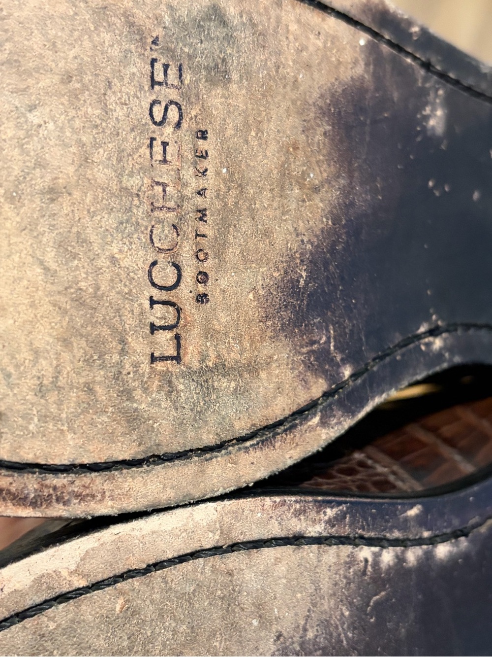 Lucchese Karmen Caiman  alligator slip on loafers - Picture 5 of 5